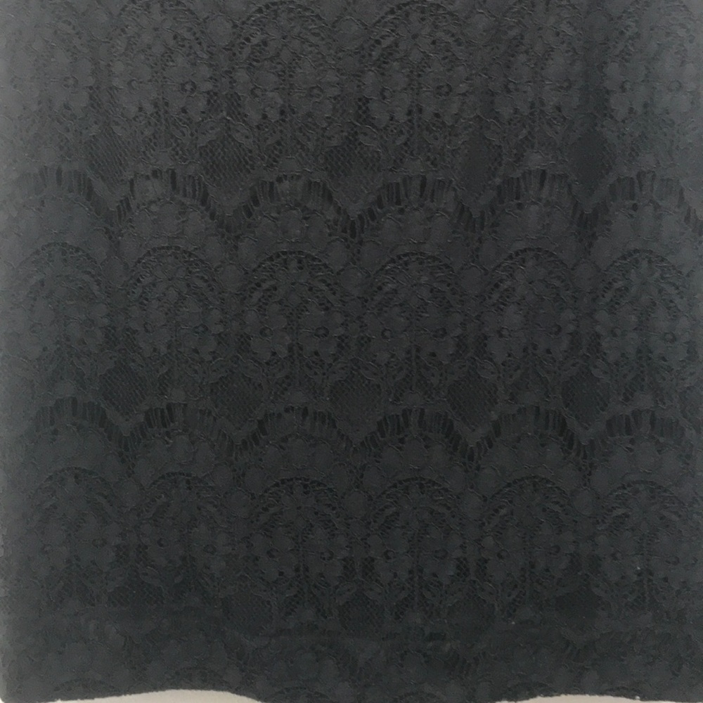 J Crew Black Lace Pencil Skirt Size 6 - Picture 3 of 11